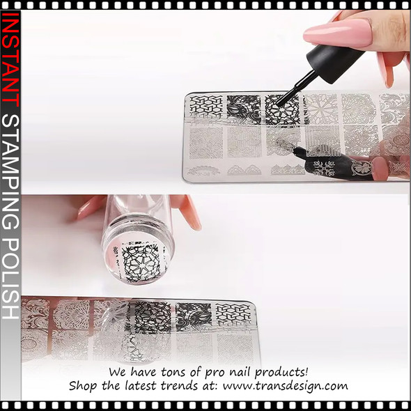 BORN PRETTY Nail Stamping Polish, Metallic Silver 0.34oz.