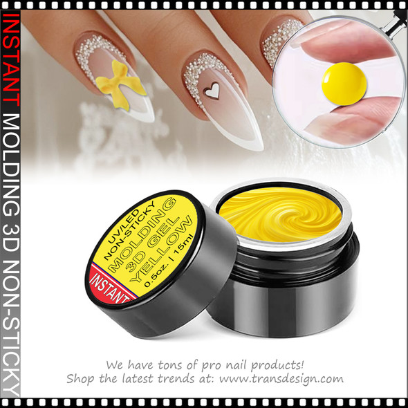 INSTANT MOLDING 3D GEL Non-Sticky, Yellow 0.5oz.