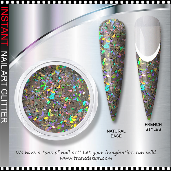 INSTANT GLITTER Iridescent Crest Moon 0.25oz.