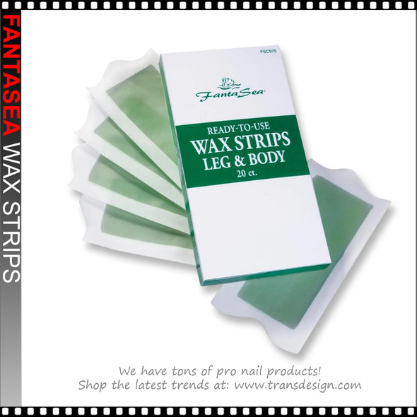 FANTASEA  Ready-To-Use Wax Strips Leg & Body - 20 ct