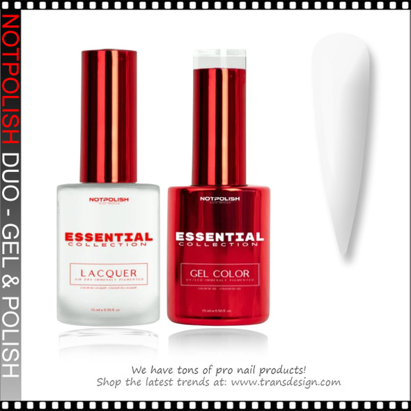 NOTPOLISH ESSENTIAL DUO White 0.5oz.