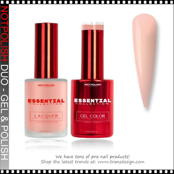 NOTPOLISH ESSENTIAL DUO Pink Sand 0.5oz.