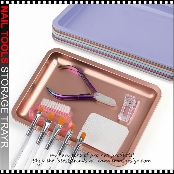 NAIL TOOL Stainless Steel Storage Tray | ROSE GOLD