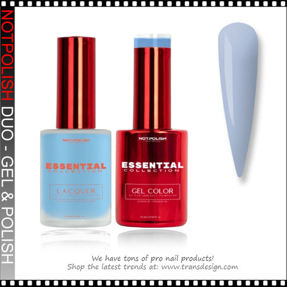 NOTPOLISH ESSENTIAL DUO Baby Blue 0.5oz.