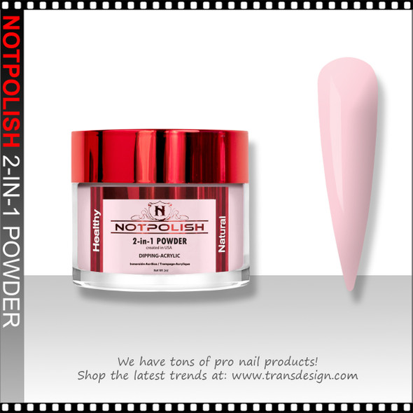 NOTPOLISH 2-in-1  Powder Dark Pink 2oz.