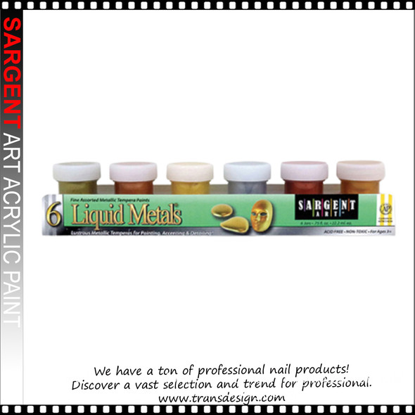 SARGENT ART Metallic/Pearl 6 Colors Set #66-5611