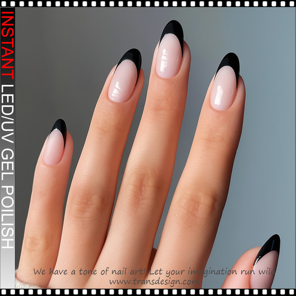 INSTANT LED/UV Gel Polish Pure Black 0.5oz.