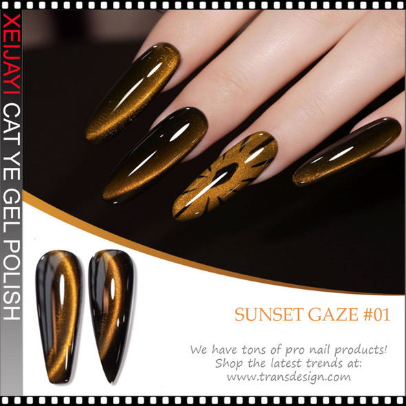 XEIJAYI FRAME BOTTLE CAT EYE The Eye of Sunset #01