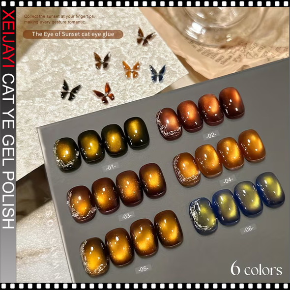 XEIJAYI FRAME BOTTLE CAT EYE The Eye of Sunset #04