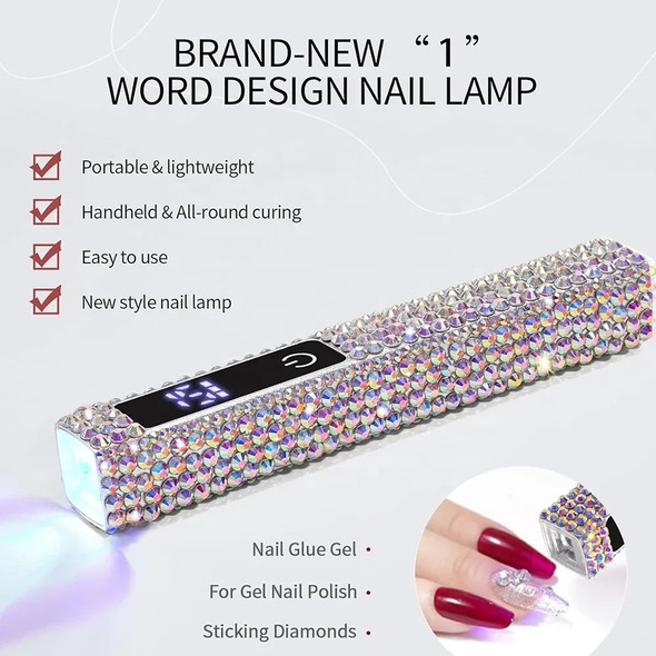 Portable Rechargeable Mini Handheld UV/LED Lamp, 3W