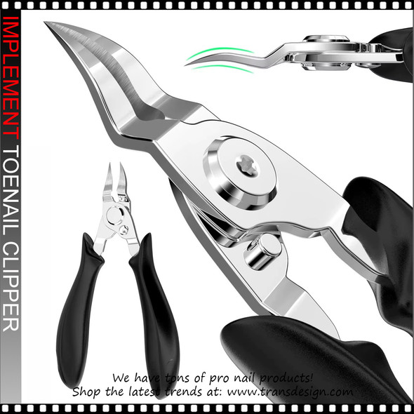 Stainless Steel Toenail Clippers for Thick 30" Sharp Precision Trimming.