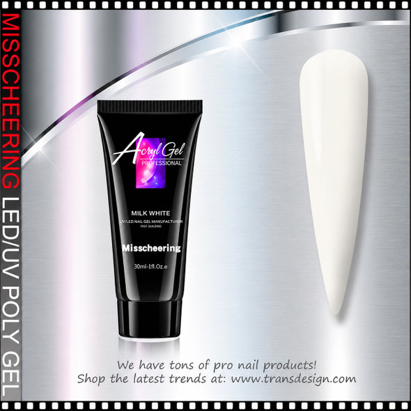 MISSCHEERING POLYGEL Milky White #04 1oz.