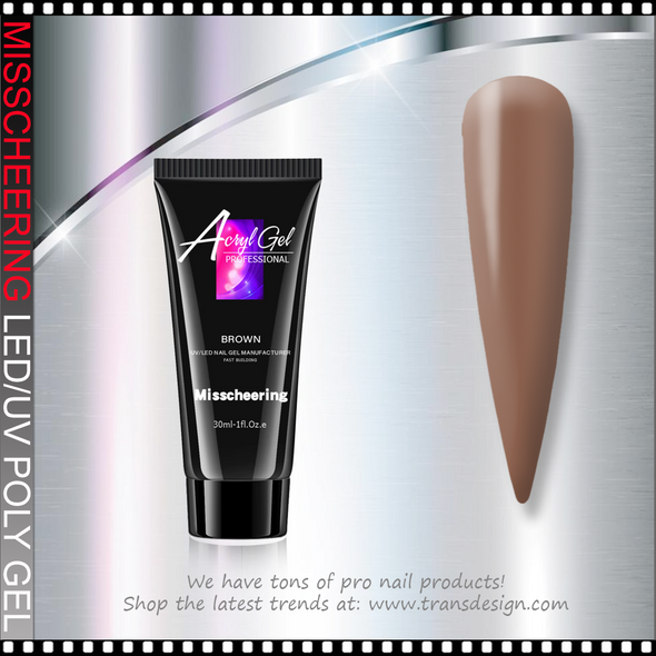 MISSCHEERING POLY GEL Brown 30ml.