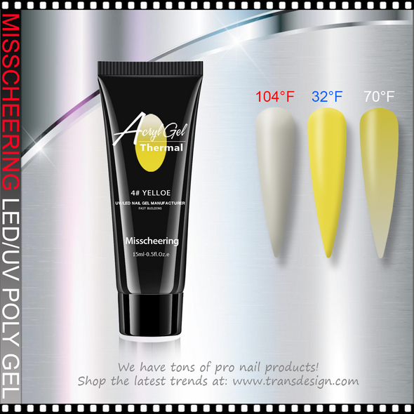 POLY GEL Mood Change Yellow 15ml.