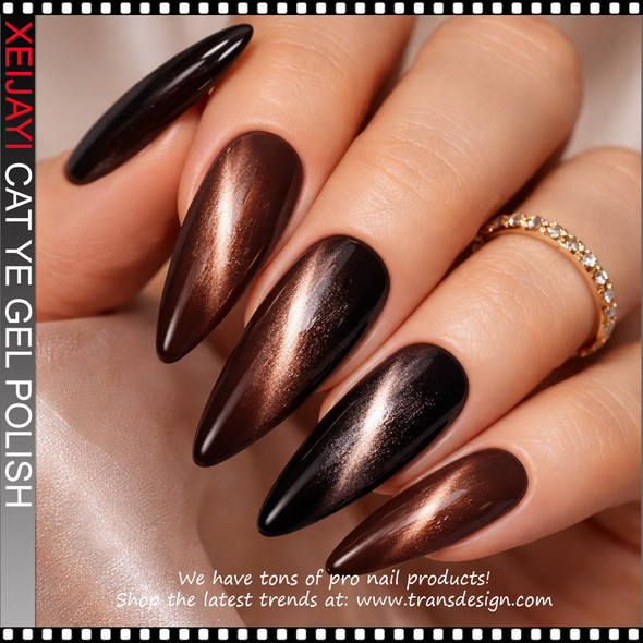 XEIJAYI FRAME BOTTLE CAT EYE Luxury Coffee #02