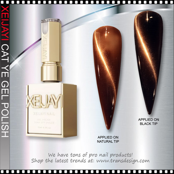 XEIJAYI FRAME BOTTLE CAT EYE Luxury Coffee #04