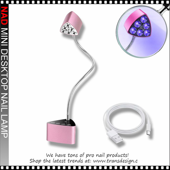 NAD Mini Desktop Nail Lamp 18W, Rose Gold