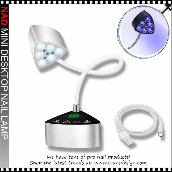 NAD Mini Desktop Nail Lamp 18W , Silver
