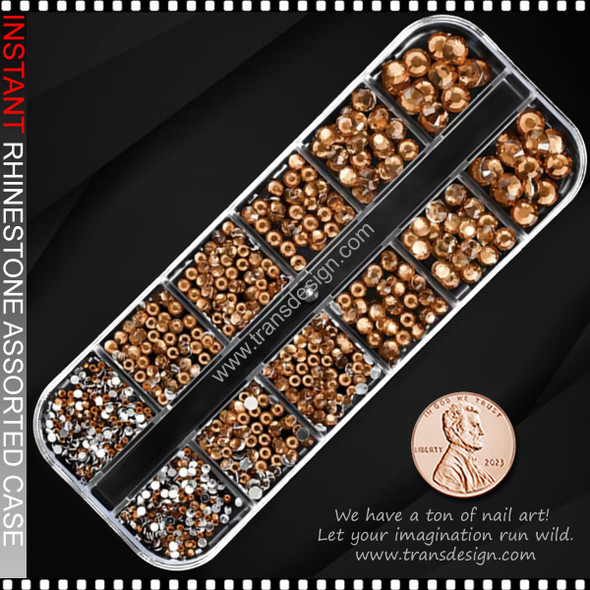 RESIN RHINESTONE Round, Topaz 1440/Case #PH194-6