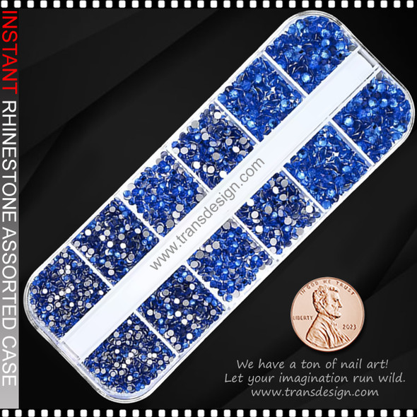 RESIN RHINESTONE Round, Blue 1440/Case #PH206-11