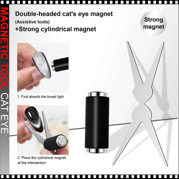 MAGNETIC TOOL Cat Eye, Scissor & French Tip 2/Set