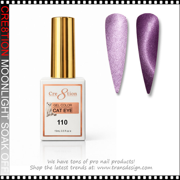 CRE8TION MOONLIGHT Cat Eye Soak Off Gel 0.5oz # 110