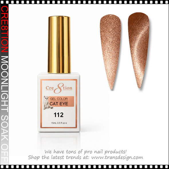 CRE8TION MOONLIGHT Cat Eye Soak Off Gel 0.5oz # 112