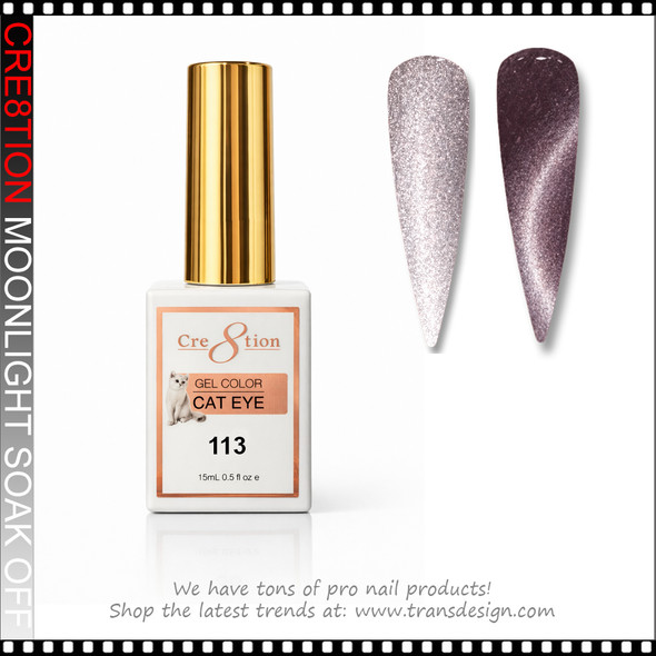 CRE8TION MOONLIGHT Cat Eye Soak Off Gel 0.5oz # 113