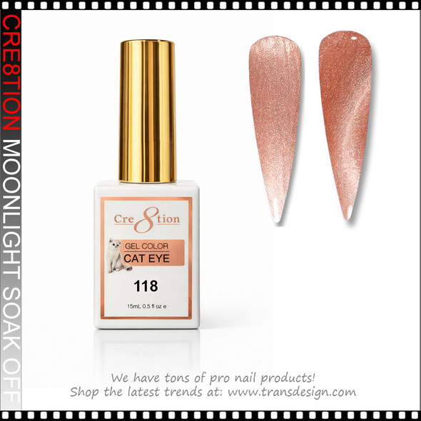 CRE8TION MOONLIGHT Cat Eye Soak Off Gel 0.5oz # 118