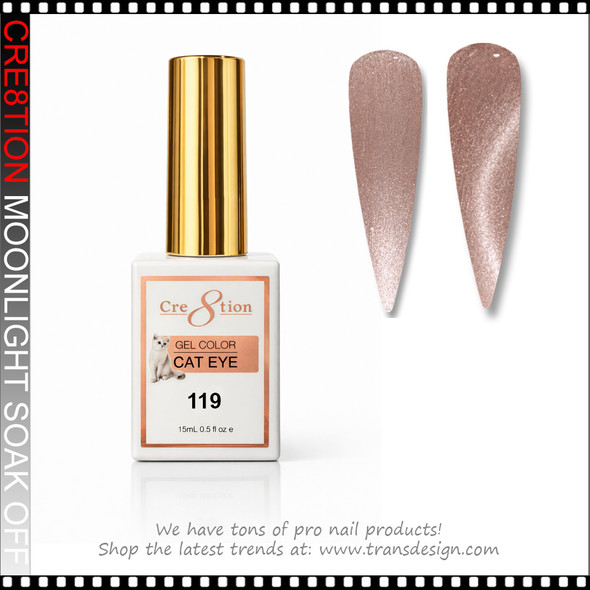 CRE8TION MOONLIGHT Cat Eye Soak Off Gel 0.5oz # 119