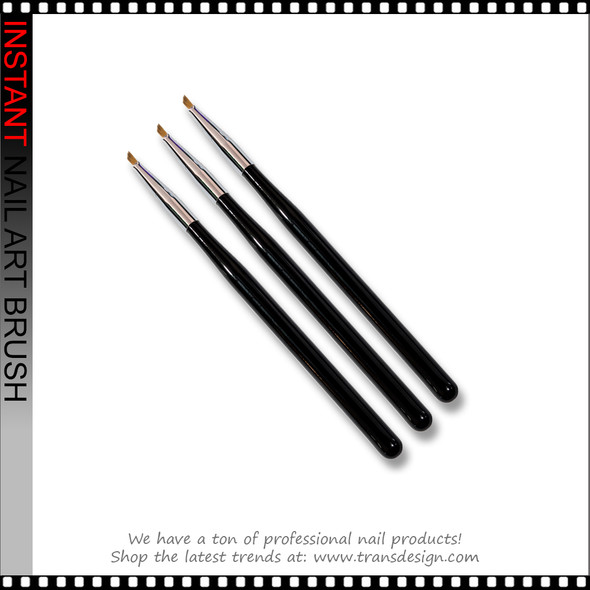 NAIL ART BRUSH Angle, Detail 3 Set