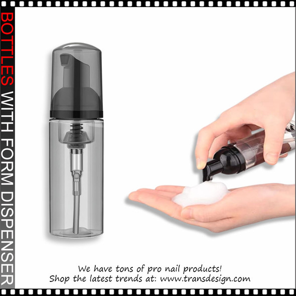 EMPTY Bottle with Foam Dispenser, Gray-2oz.