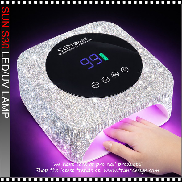 SUN S30 Rechargeable LED Lamp, AB Rhinestone 180 Watt.