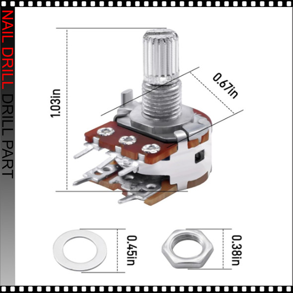 B100K MANI-PRO Control Box On/Off Speed Control Knob