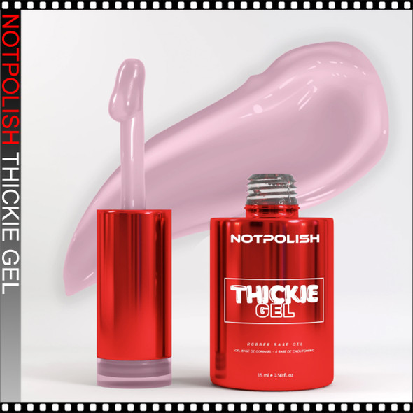 NOTPOLISH Thickie Gel, Strawberry Milk 0.5oz.