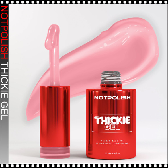 NOTPOLISH Thickie Gel, Coral Cream 0.5oz.