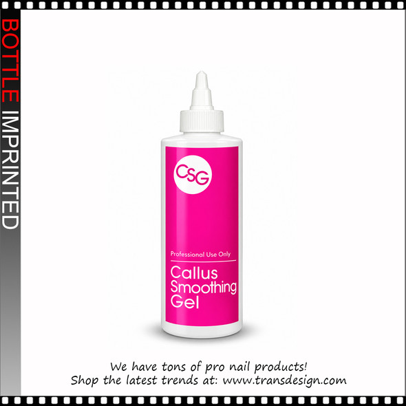 BOTTLE Imprinted 'CALLUS SMOOTHING GEL' with Twist Top Cap 8oz.