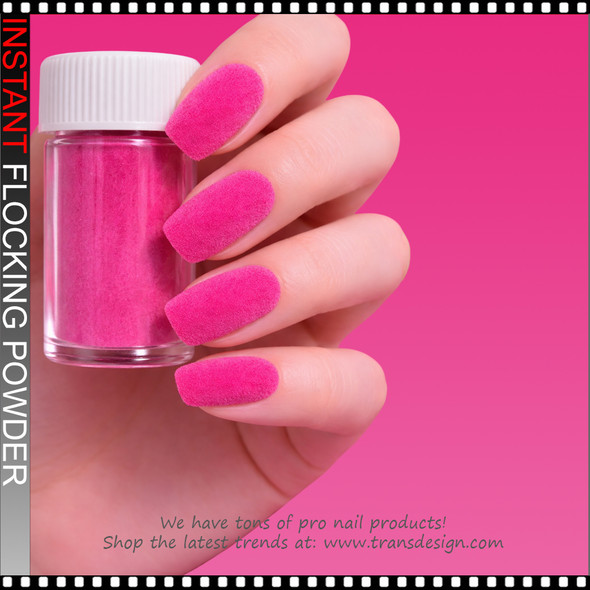 INSTANT Bright Pink Velvet Flocking Powder 20ml/Jar
