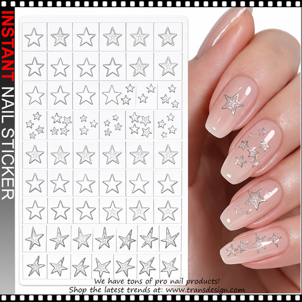 INSTANT Masking Sticker, Star Outline Series