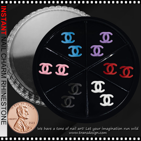 NAIL CHARM RESIN CHANEL Brands Name  12/Case #FF-20
