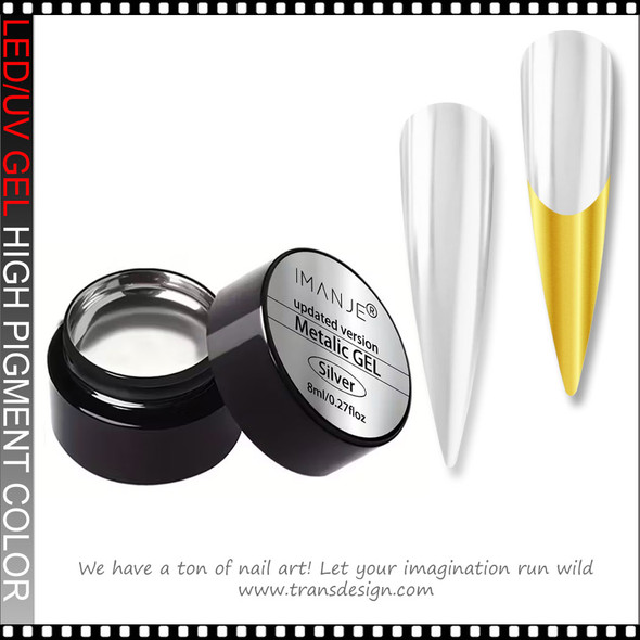 IMANJE METALLIC GEL Silver 0.27oz.