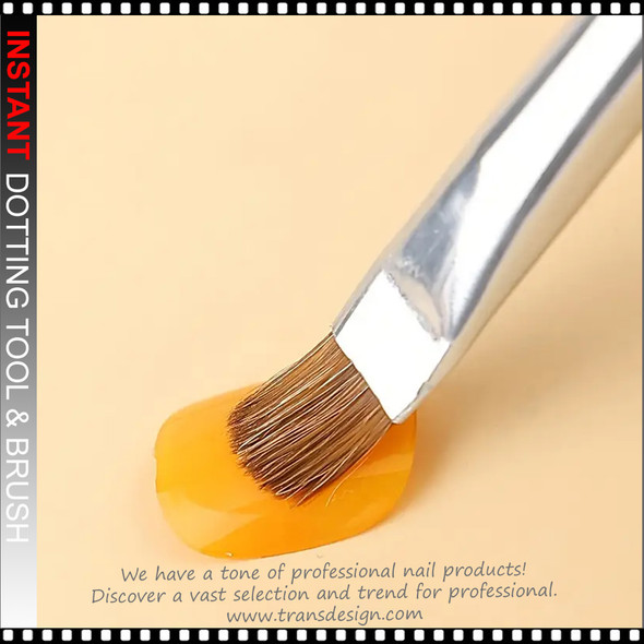 FLEXBRUSH French Brush & Dotting Tool, Black Marble #10