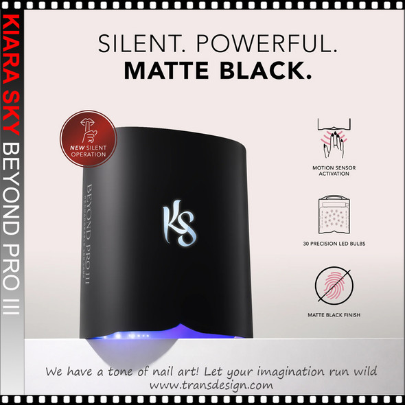 KIARA SKY Beyond Pro Rechargeable LED Lamp Vol. III - Black