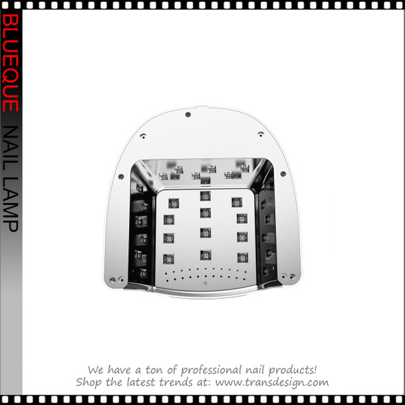 BLUEQUE L-16  LED/UV Lamp Rechargeable, with Rhinestone AB, Gold/White 288W. 