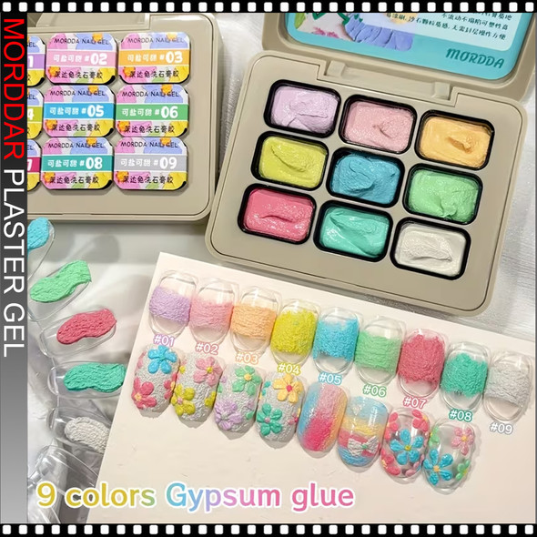 MORDDA PLASTER GEL 9 Colors/Case