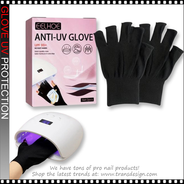 GLOVE UV Protection UPF 99+ (1 Pair) Black