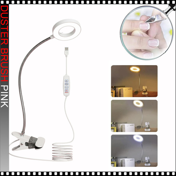 Flexible Gooseneck LED Lamp USB-Plug 7W, White