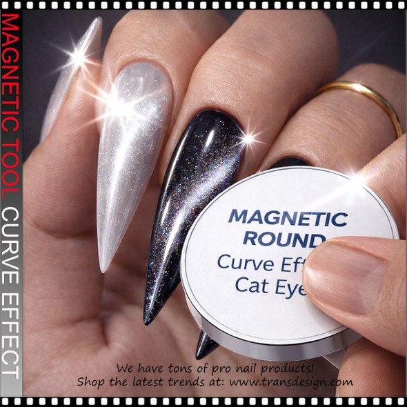MAGNETIC ROUND CAT EYE Curve Effect 1.26" Diameter