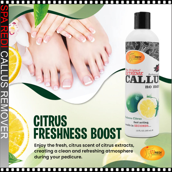 SPA REDI Extreme Callus Remover Verbena Citrus 32oz.