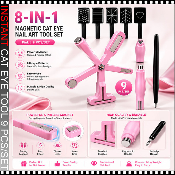 Magnetic Cat Eye Tool 9 Pcs/Set